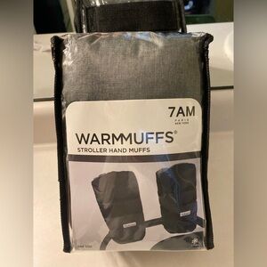 7AM Warmmuffs Stroller Hand Muffs - Heather Grey/Fleece *Brand New*